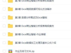 excel高级教程:玩转Excel BI商业报表(视频+课件)