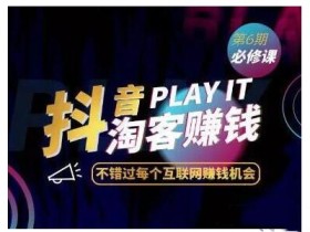抖音淘宝客特训内部课,日入上千!【视频教程】