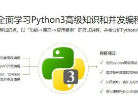 初级中级Python开发人员必学课：Python3.7高级核心技术97讲【视频教程】