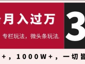 3天学会在今日头条月入过万,抓住带货IP的扶植红利,头条大V教你月入十万的秘密