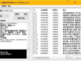 【左小皓】pc端 抖音视频无水印批量下载工具