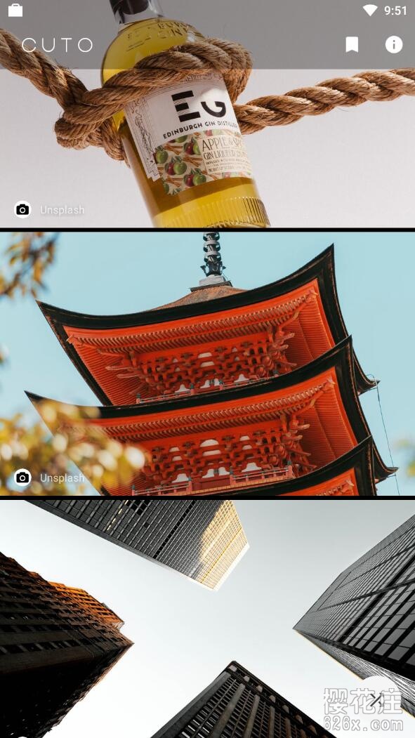 安卓Cuto高清壁纸去广告版，专注简约壁纸 配图
