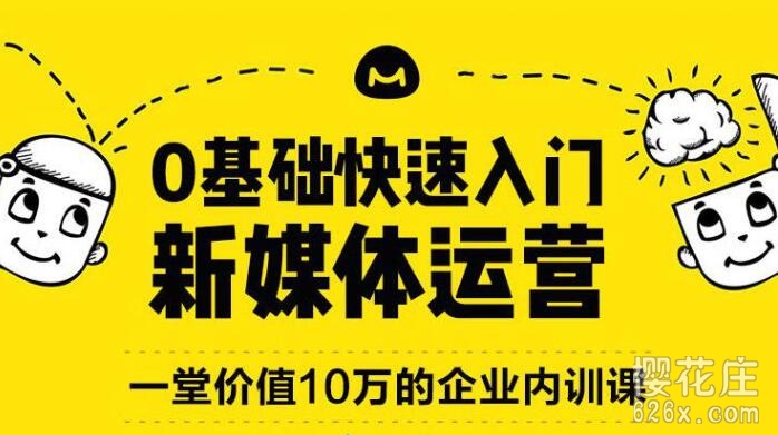 价值十万！0基础快速入门新媒体运营 全10章【完结】 配图