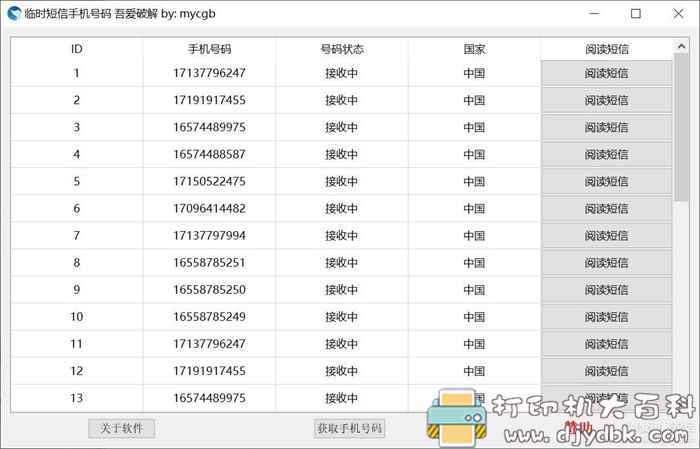 临时手机号码采集工具,可直接阅读短信内容 pic No.1 临时手机号码采集工具,可直接阅读短信内容 配图 No.1