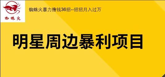 【实地项目+网络】蜘蛛火暴力撸钱36招 视频教程,招招月入过万 pic 【实地项目+网络】蜘蛛火暴力撸钱36招 视频教程,招招月入过万 配图