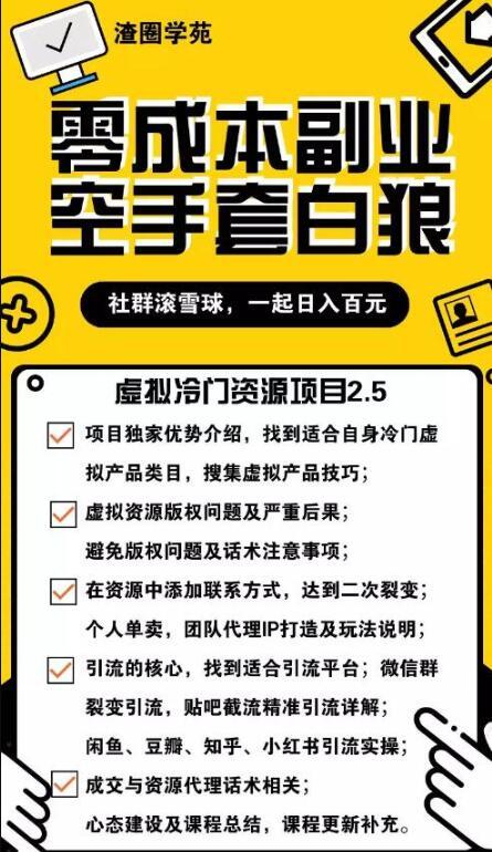 冷门虚拟资源项目 日赚1000+(选品+引流)全方位手把手教【视频教程】 pic 冷门虚拟资源项目 日赚1000+(选品+引流)全方位手把手教【视频教程】 配图