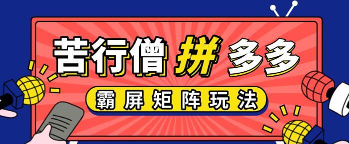 【售价399元】苦行僧-拼多多运营实操课,低价引流实操技巧,拼多多霸屏矩阵玩法【视频教程】 pic 【售价399元】苦行僧-拼多多运营实操课,低价引流实操技巧,拼多多霸屏矩阵玩法【视频教程】 配图