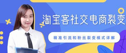 某团队内部课程：淘宝客社交电商裂变，精准引流和粉丝裂变模式详解【视频教程】 配图
