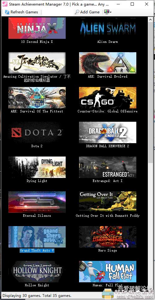 [Windows]steam Sam 挂卡 成就全解锁工具 配图 No.1