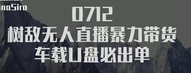 树敌研习社0712抖音无人直播 车载U盘带货暴利出单,单号日得300高佣金【视频教程】 pic 树敌研习社0712抖音无人直播 车载U盘带货暴利出单,单号日得300高佣金【视频教程】 配图