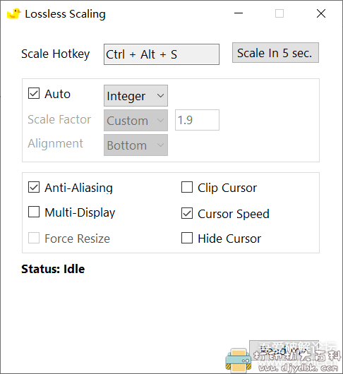 [Windows]游戏窗口无损放大小工具 Lossless Scaling 配图 No.1