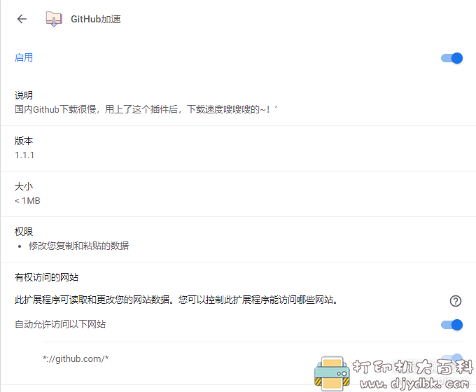 [Windows]【chrome插件】Github加速插件 配图 No.2